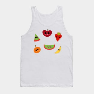 Adorable smiling fruits Tank Top